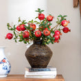 Load image into Gallery viewer, Faux Short Pomegranate Stem 15" Tall
