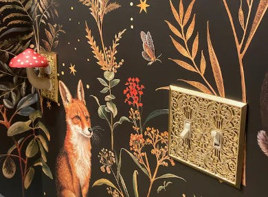 Gold Ornate Switch Covers