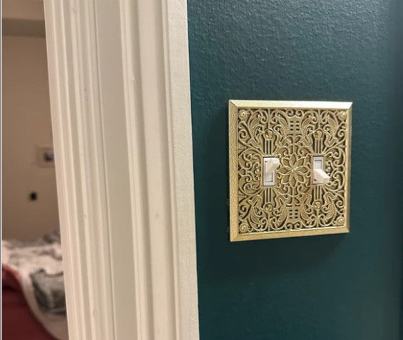 Gold Ornate Switch Covers