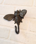 Load image into Gallery viewer, Cast Iron Bee Hook with Highlights
