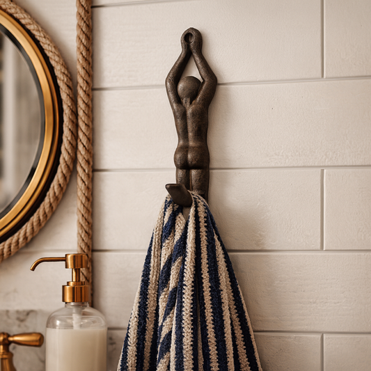 Cast Iron Diver Wall Hook