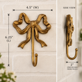 Load image into Gallery viewer, Vintage Gold Bow Hook
