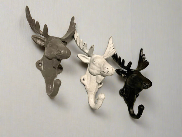 Moose Wall Hook(18 Colors), Moose, Cabin Decor, Coat Hooks, Moose Hook, Towel Hooks