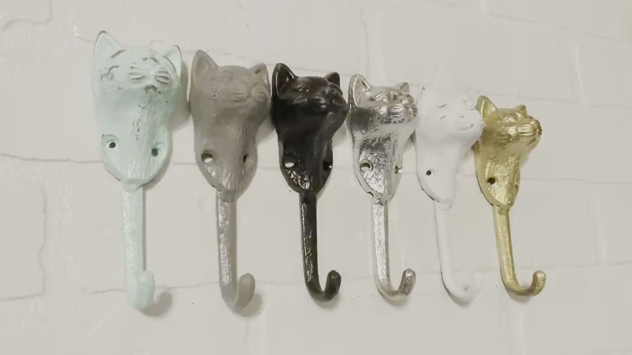 Cat Wall Hook(18 Colors), Cat Hook, Cat Lover Gift, Animal Hook, Towel Holder, Wall Hook