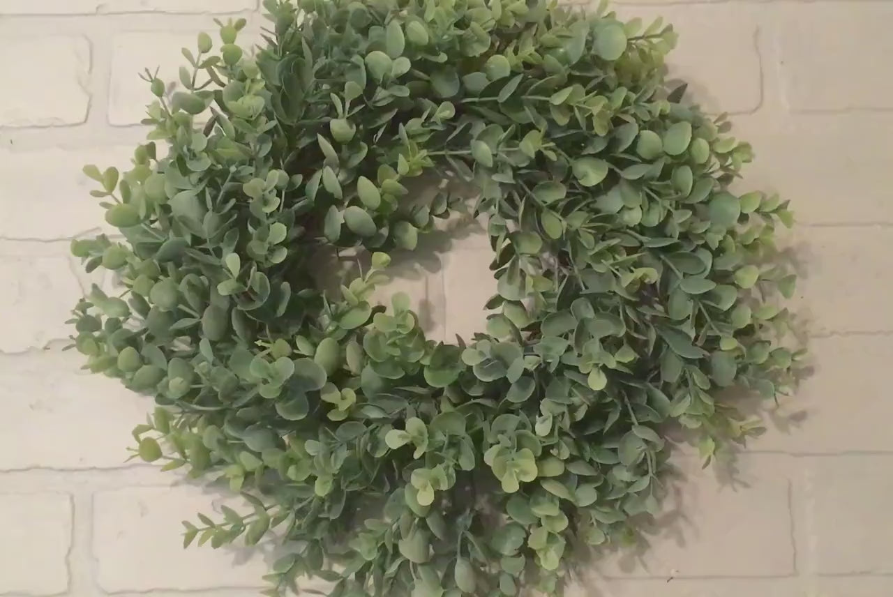 Eucalyptus Wreath, Wreath, Farmhouse Wreath, Green Wreath, Wreaths, Faux Eucalyptus Wreath, Door Wreath