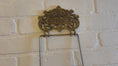 Load and play video in Gallery viewer, Vintage Brass Hand Towel Holder
