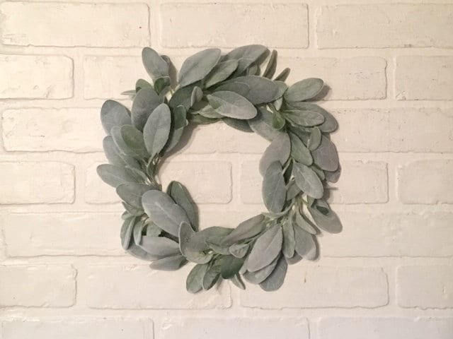 Lambs Ear Wreath, Mini Wreath, Candle Ring, Farmhouse Wreath, Mini Wreath Farmhouse, Mini Lamb Ear Wreath, Wreath, Wreaths, Wedding Wreath