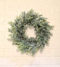 Load image into Gallery viewer, Eucalyptus Wreath, Wreath, Farmhouse Wreath, Green Wreath, Wreaths, Faux Eucalyptus Wreath, Door Wreath
