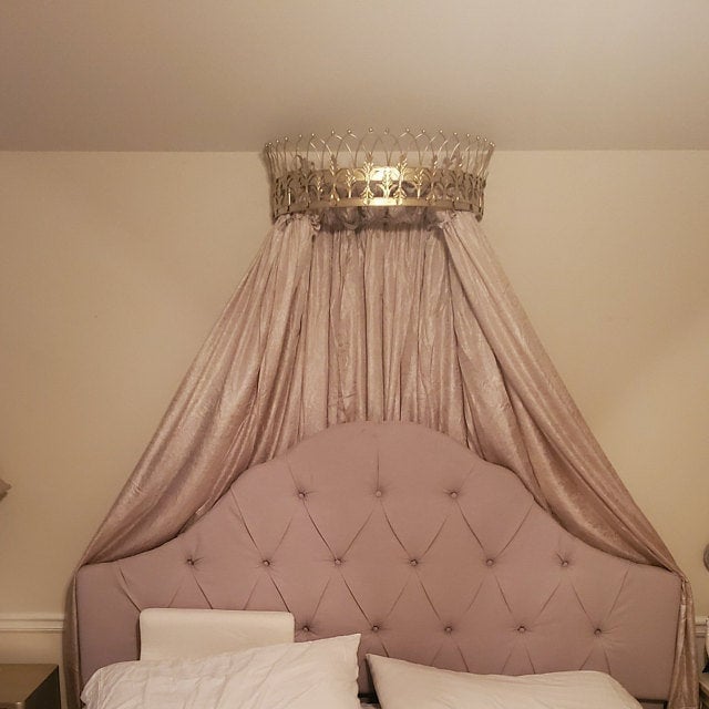 Crown Canopy(18 Colors), Bed Canopy, Princess Decor, Royal Room Decor, Queen Decor, The Shabby Store