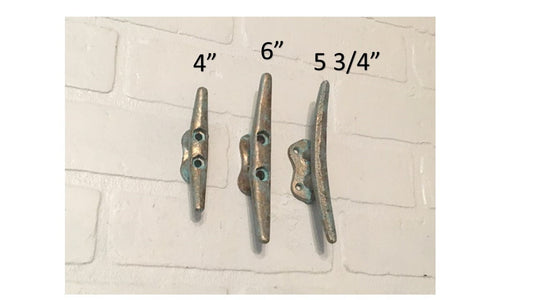 Boat Cleats-Bronze Patina, 4 inch to 6 inch cleats, Cleats, Cabinet Knob, Coastal Cabinet Pulls, Cleat Drawer Pulls, Nautical Cabinet Pulls,