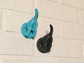 Load image into Gallery viewer, Dog leash holder for wall, dog leash holder, dog leash hook, dog tail hook, dog décor, dog butt hook, the shabby store
