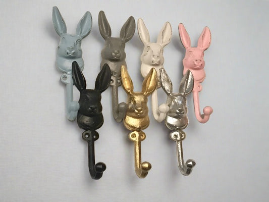 Rabbit Wall Hook, Bunny Hook, Animal Hook, Coat Hook, Towel Hook, Towel Holder, Rabbit, Clothing Hooks