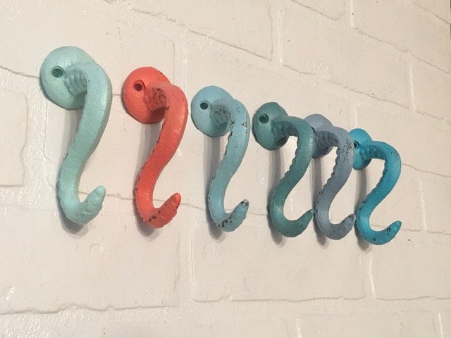 Octopus Hook(18 Colors), Tentacle Hook, Octopus Towel Hook, Octopus Bathroom, Nautical Hook, The Shabby Store