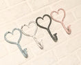 Load image into Gallery viewer, Heart Wall Hook(18 Colors), Wall Hook, Hooks for Wall, Heart Décor, Girls Room, Towel Hooks, Decorative Wall Hook
