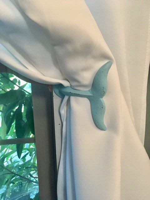 Whale Tail Curtain Tieback(18 Colors),Curtain Holdbacks, Nautical Tiebacks, Whale Tail Hook, Nautical Hooks, Towel Hooks