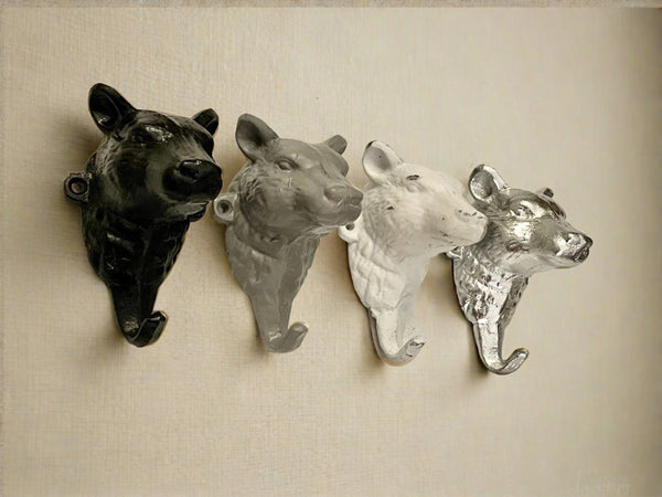 Bear Wall Hook(18 Colors), Cabin Wall Hook, Coat Hook, Towel Hook, Animal Wall Hook, Lodge Decor, Bears