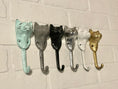 Load image into Gallery viewer, Cat Wall Hook(18 Colors), Cat Hook, Cat Lover Gift, Animal Hook, Towel Holder, Wall Hook
